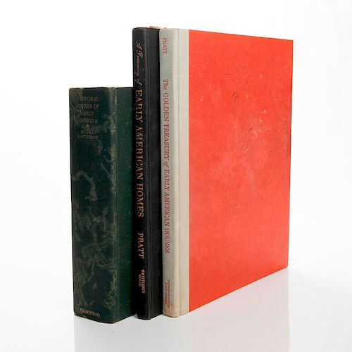 3 BOOKS ON HISTORIC AMERICAN HOUSES