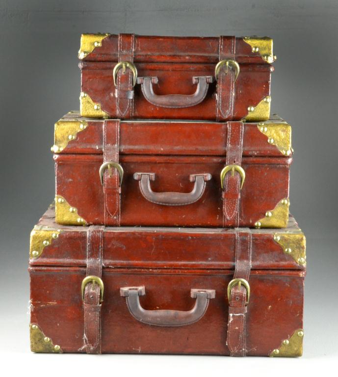 (3) Brass & Leather Graduated