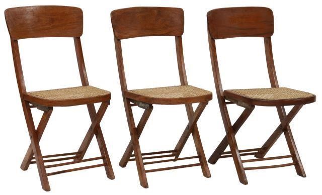 (3) BRITISH COLONIAL TEAK FOLDING