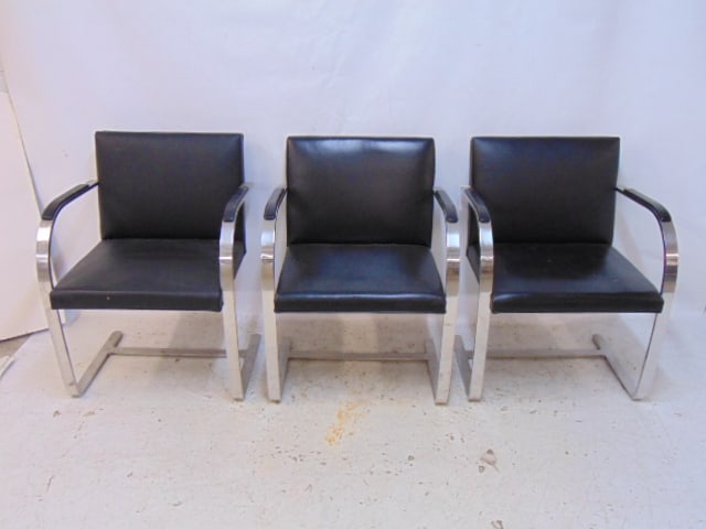 3 BRNO STYLE MID CENTURY CHROME &