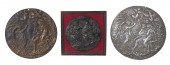 (3) Bronze and white metal pla