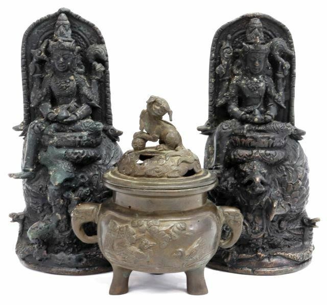 3) BRONZE VISHNU & GARUDA