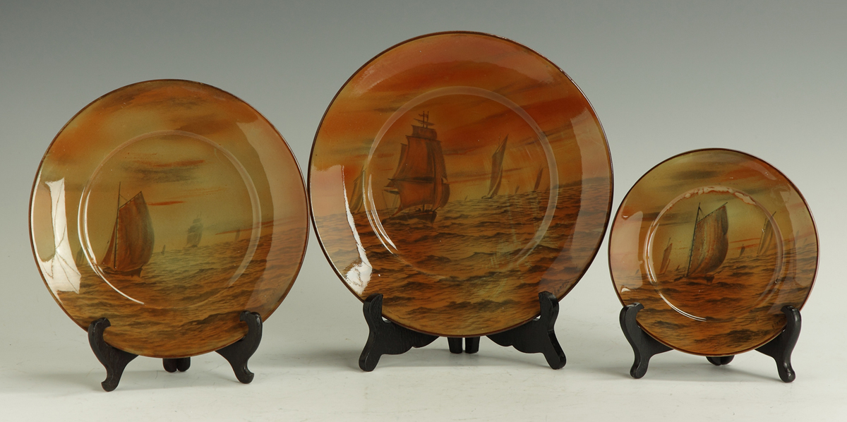 3 Buffalo Pottery Abinoware