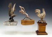3 CAR MASCOTS ROOSTER, VULTURE
