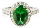 3 CARAT TSAVORITE GARNET AND D