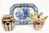 (3) CARSLBAD ENAMELED VASE, EN