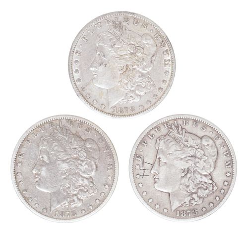 (3) CARSON CITY 1878 SILVER