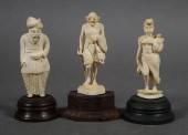 3 CARVED IVORY FIGURES INCL GA