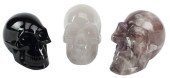 (3) CARVED SEMI-PRECIOUS STONE