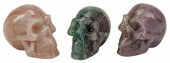 (3) CARVED SEMI-PRECIOUS STONE