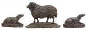 (3) CAST IRON ANIMAL BOOKENDS