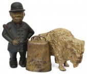 3) CAST IRON BISON & MULLIGAN