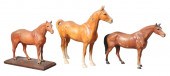 (3) Cast Iron horse form doors