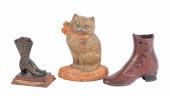 (3) Cast iron items, c/o Huble