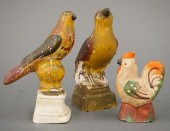 3 CHALKWARE FIGURESThree late