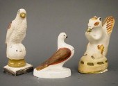 3 CHALKWARE FIGURESThree turn