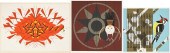 3 CHARLEY HARPER BIRD SERIGRAP