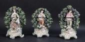 3 CHELSEA STYLE PORCELAIN BOCA