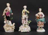 3 CHELSEA STYLE PORCELAIN FIGU