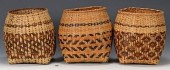 3 CHEROKEE RIVER CANE BASKETSG