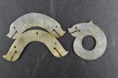 3 CHINESE ARCHAISTIC JADE CARV