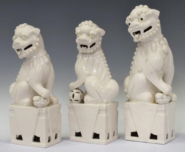(3) CHINESE BLANC DE CHINE