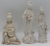 (3) CHINESE BLANC DE CHINE FIG
