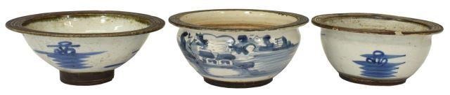 (3) CHINESE BLUE & WHITE