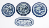 3 CHINESE B/W CANTON BOWLS &AM