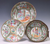 (3) CHINESE CANTON ROSE ENAMEL