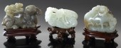 (3) Chinese carved jade figure