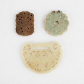 3 CHINESE CARVED JADE JADEITE