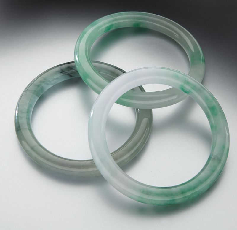 (3) Chinese carved jadeite