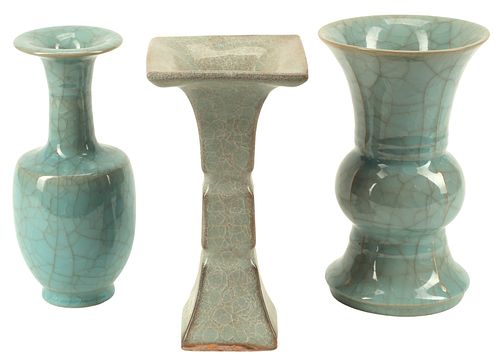 (3) CHINESE CELADON