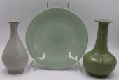 (3) CHINESE CELADON ITEMS. Inc
