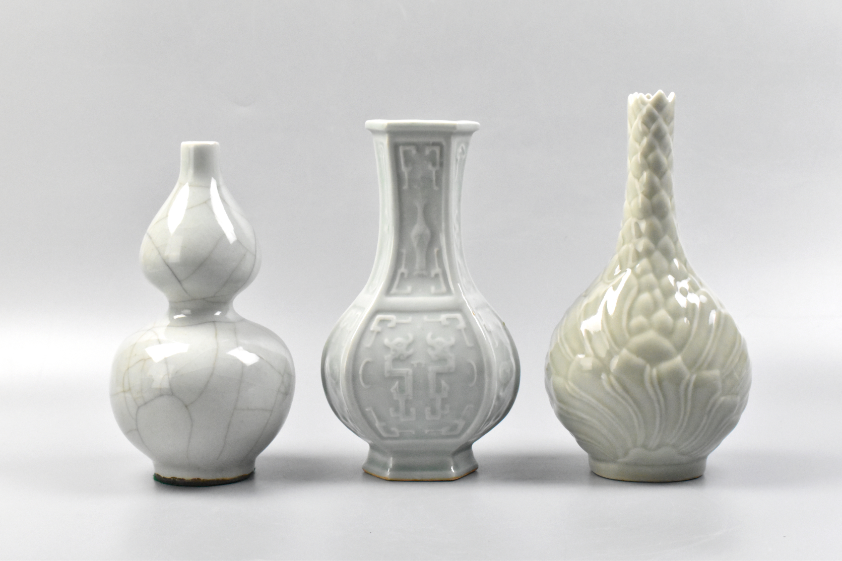 3 CHINESE CELADON PORCELAIN