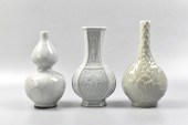 3 CHINESE CELADON PORCELAIN VA