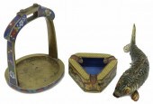(3) CHINESE CLOISONNE & ENAMEL