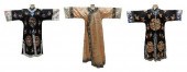 (3) CHINESE EMBROIDERED SILK S