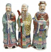 (3) CHINESE ENAMELED PORCELAIN