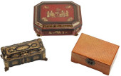 (3) CHINESE EXPORT LACQUER TAB