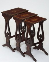 3 CHINESE EXPORT LACQUER TABLE