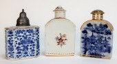 3 CHINESE EXPORT PORCELAIN TEA