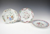 3 CHINESE FAMILLE ROSE "FLORAL