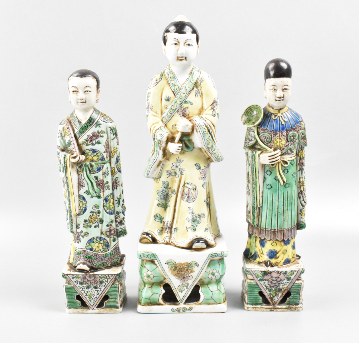 3 CHINESE FAMILLE VERTE PORCELAIN