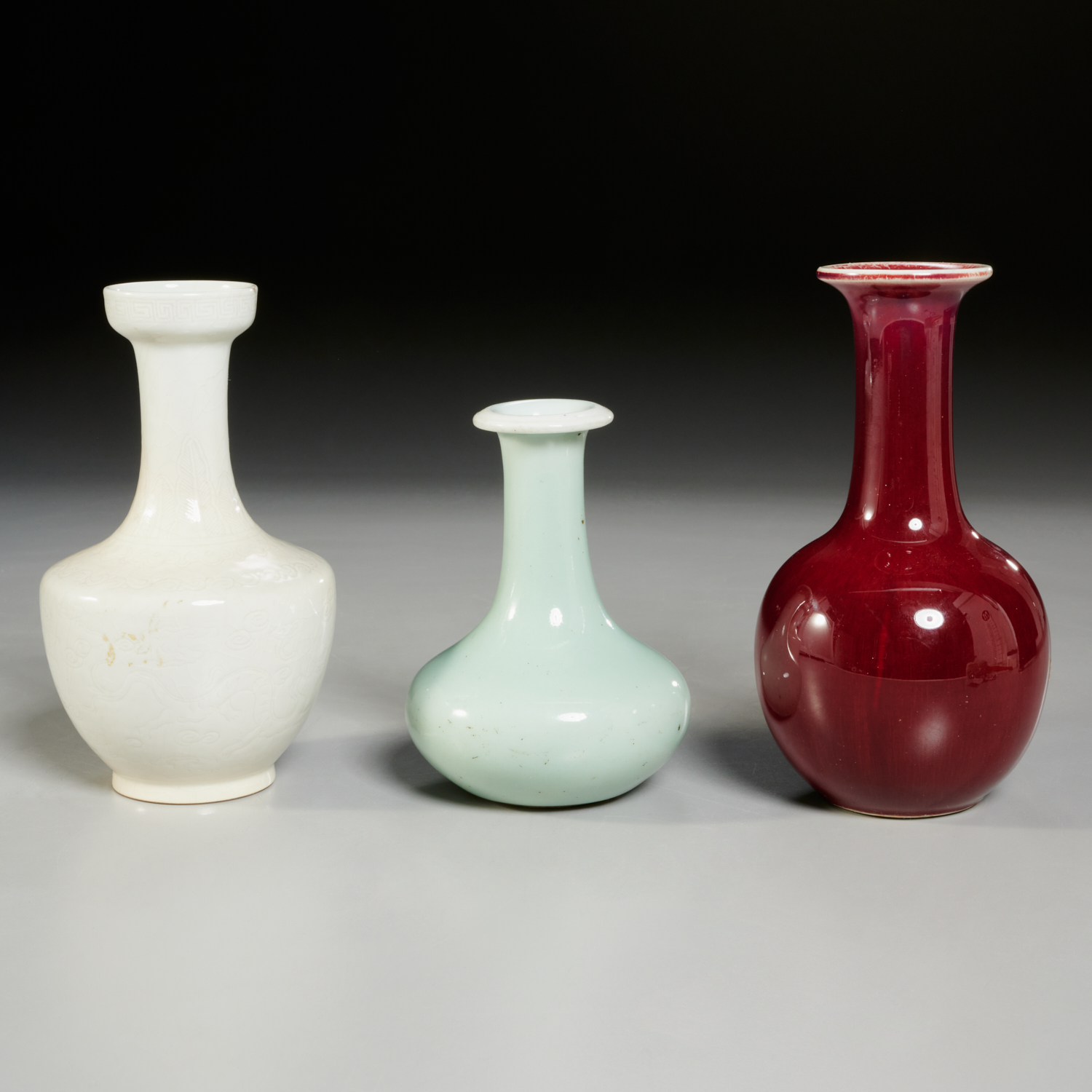 (3) CHINESE GLAZED PORCELAIN