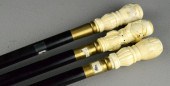 (3) Chinese Ivory or Bone Hand
