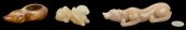 3 CHINESE JADE FIGURAL CARVING
