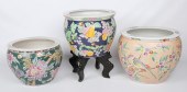 (3) Chinese porcelain fish bow