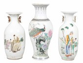 (3) Chinese porcelain vases, c